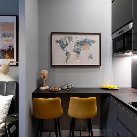Apartament Urban Chic I New & Modern I Design Bed Ryga
